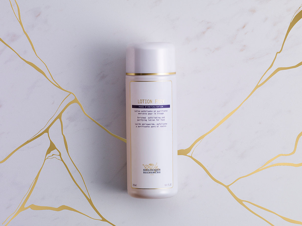 Biologique Recherche Lotion P50V exfoliating lotion bottle