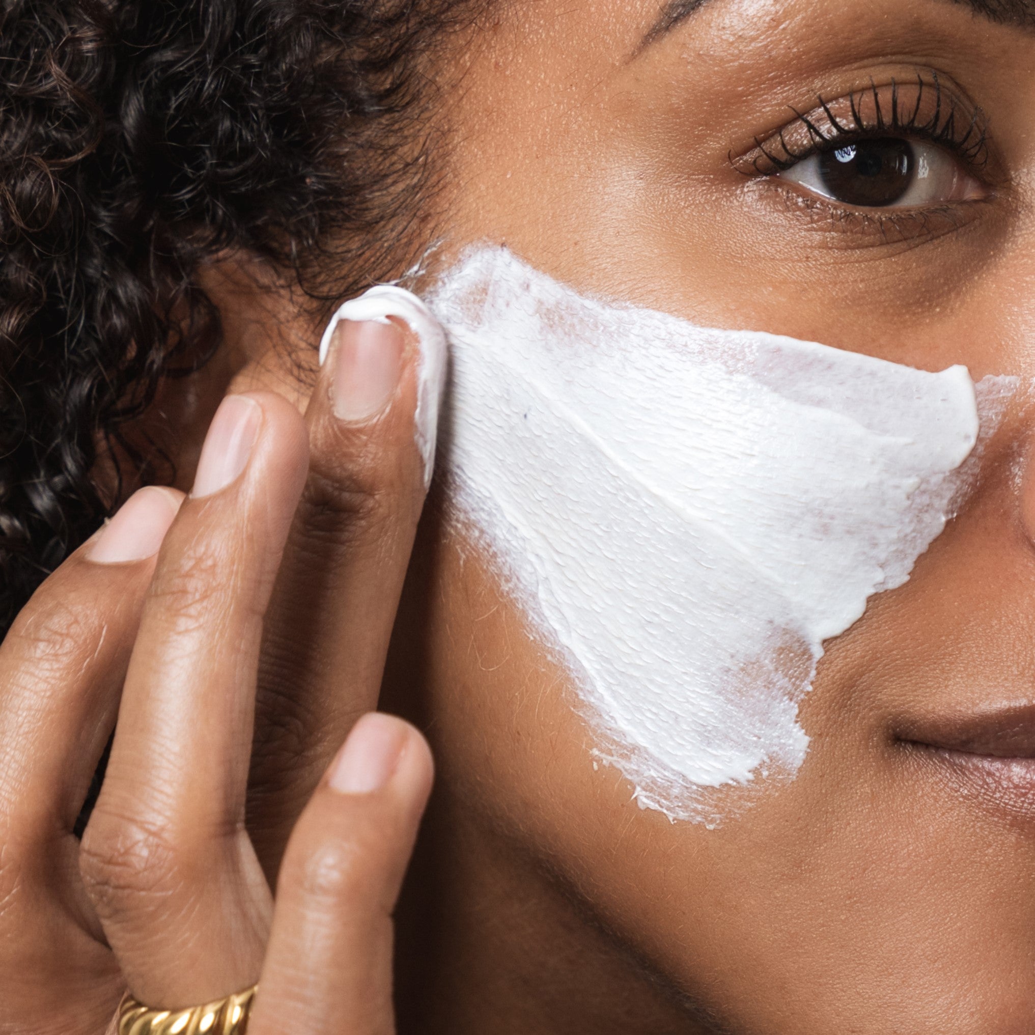 Biologique Recherche Masque Biofixine being applied to the skin