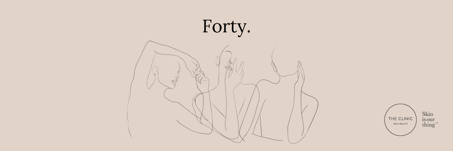 Skin in your forties.