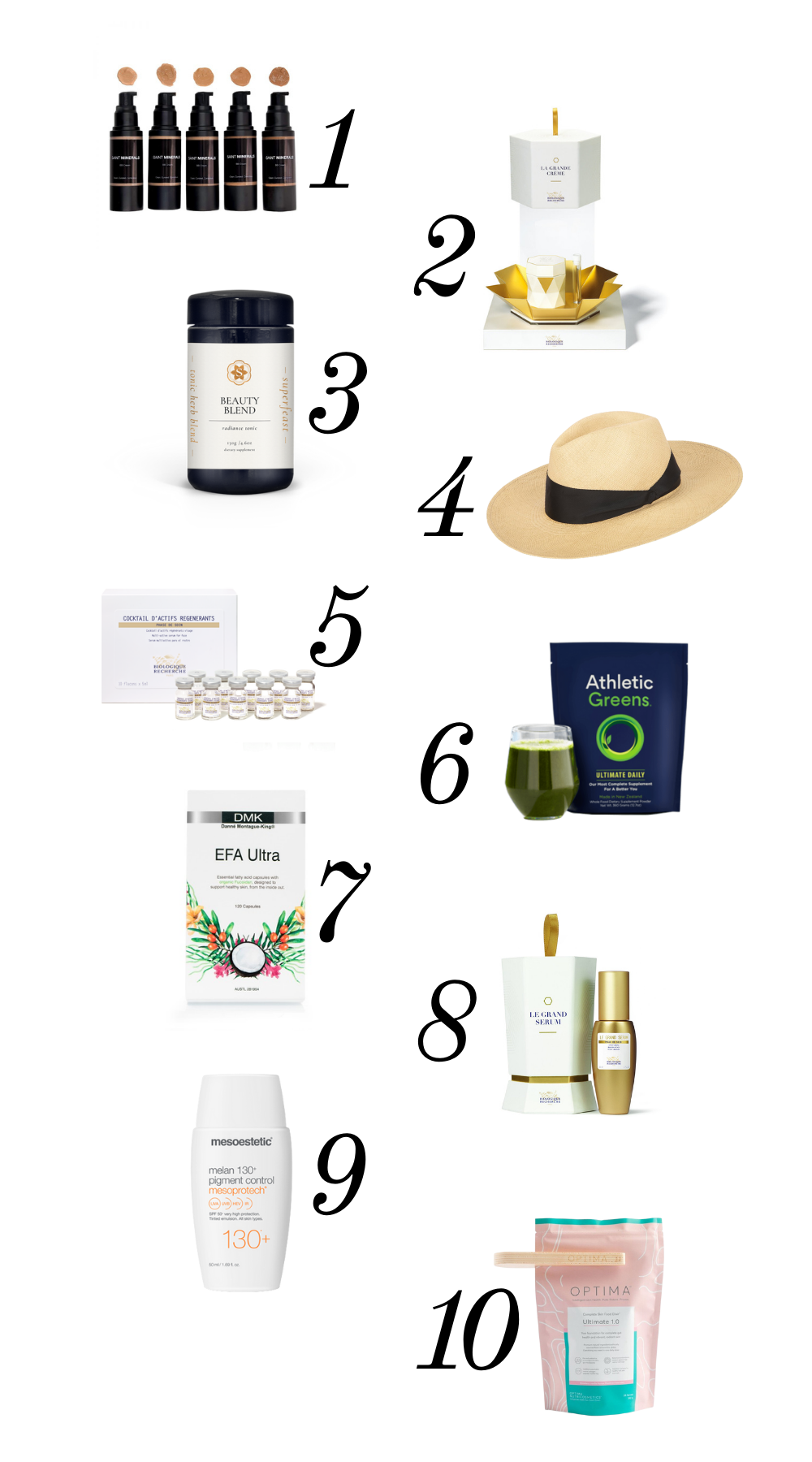 Cara’s top 10 desert island products